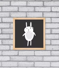 Quadro Sra. Coelha - Pendurama Quadros e Artigos de Decoração