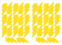 Adesivos Raios na internet