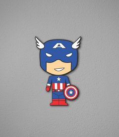 Placa Cute Capitão América