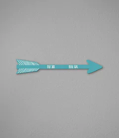 Placa Flecha - Pendurama Quadros e Artigos de Decoração