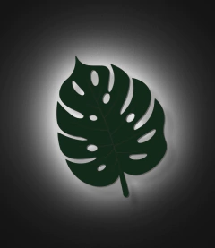 Luminária Folha (sem fio) em Acrílico - comprar online