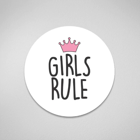 Placa Girls Rule