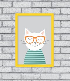 Quadro Hipster Kitty