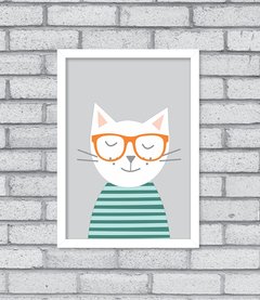 Quadro Hipster Kitty na internet