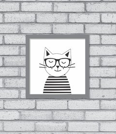 Imagem do Quadro Hipster Kitty