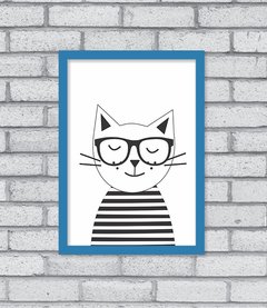 Quadro Hipster Kitty - comprar online