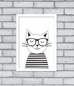 Quadro Hipster Kitty na internet