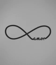 Placa Amor Infinito em Acrílico