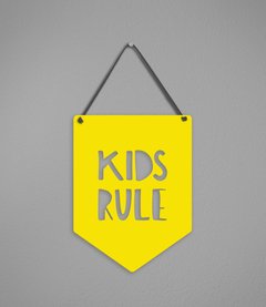 Plaquinha Kids Rule na internet