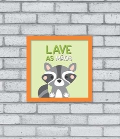 Quadro Lave as Mãos na internet