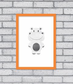 Quadro Hipopótamo Aqua