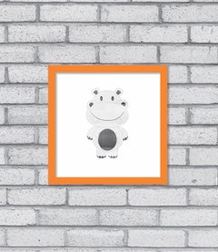 Quadro Hipopótamo Aqua - loja online