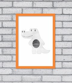 Quadro Jacaré Aqua