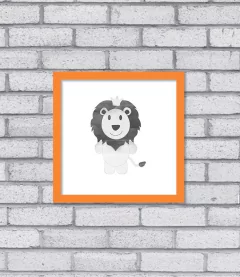 Quadro Leão Aqua - loja online