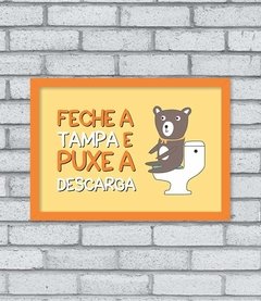 Quadro Puxe a Descarga - Pendurama Quadros e Artigos de Decoração