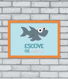 Quadro Escove os Dentes - Pendurama Quadros e Artigos de Decoração