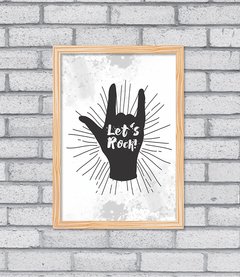 Quadro Let's Rock - Pendurama Quadros e Artigos de Decoração