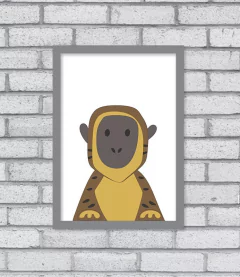 Quadro Macaco - Pendurama Quadros e Artigos de Decoração
