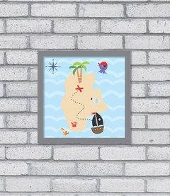 Quadro Mapa do Tesouro na internet