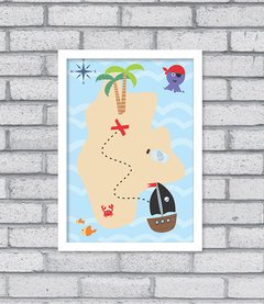 Quadro Mapa do Tesouro - loja online