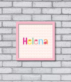 Quadro Nome Color (menina) - Pendurama Quadros e Artigos de Decoração