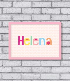 Quadro Nome Color (menina) na internet