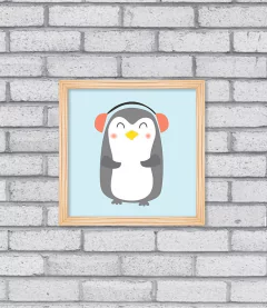 Quadro Pinguim na internet