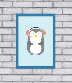 Quadro Pinguim - comprar online