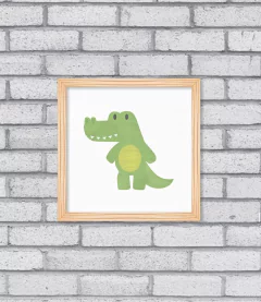 Quadro Jacaré Aqua - loja online