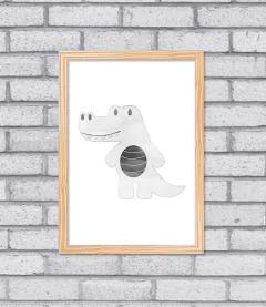 Quadro Jacaré Aqua - comprar online