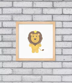 Quadro Leão Aqua - loja online