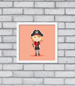 Quadro Pirata Menina - comprar online