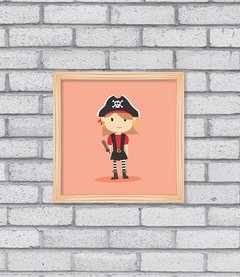 Quadro Pirata Menina - Pendurama Quadros e Artigos de Decoração