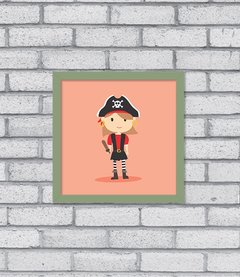 Quadro Pirata Menina - comprar online