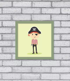 Quadro Pirata Menino - loja online