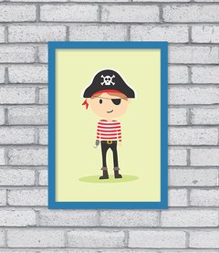 Quadro Pirata Menino - comprar online