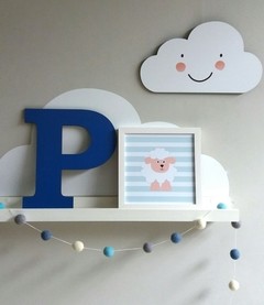 Placa Nuvem Menino - comprar online