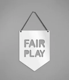 Plaquinha Fair Play na internet