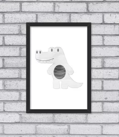 Quadro Jacaré Aqua na internet