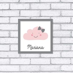 Quadro Nome Nuvem (menina) - Pendurama Quadros e Artigos de Decoração