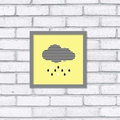 Quadro Nuvem P&B - Pendurama Quadros e Artigos de Decoração