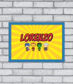 Quadro Nome Avengers na internet