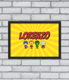 Quadro Nome Avengers