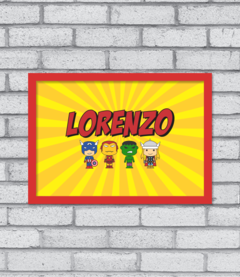 Quadro Nome Avengers