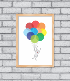 Quadro Balões - Pendurama Quadros e Artigos de Decoração