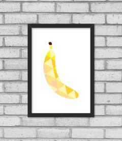 Quadro Banana Geométrica
