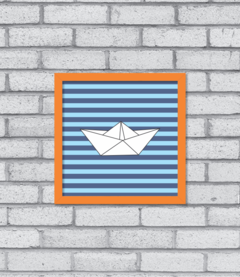 Quadro Barquinho de Papel - Pendurama Quadros e Artigos de Decoração