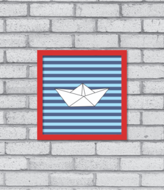 Quadro Barquinho de Papel - comprar online