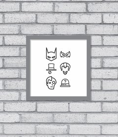 Quadro Bat Icons - comprar online