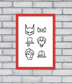 Quadro Bat Icons